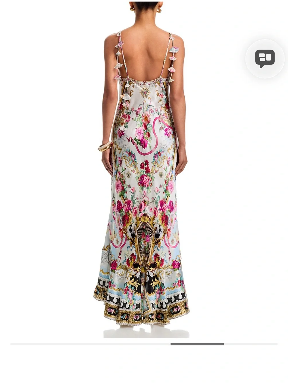 Camilla White Floral Silk Maxi Dress - Picture 2 of 11